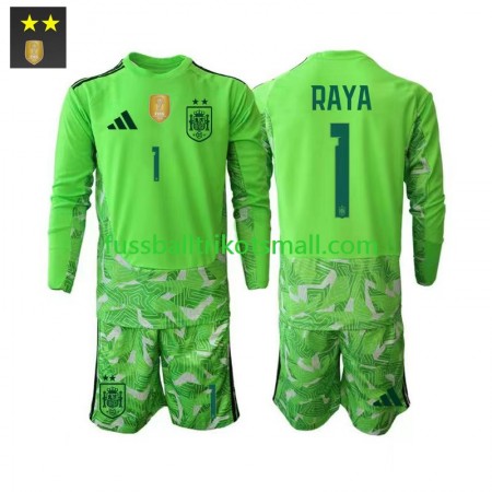 Fußballtrikots Spanien David Raya 1 Torwart Kinder 2026-2027 Langarm 3rd trikot kaufen